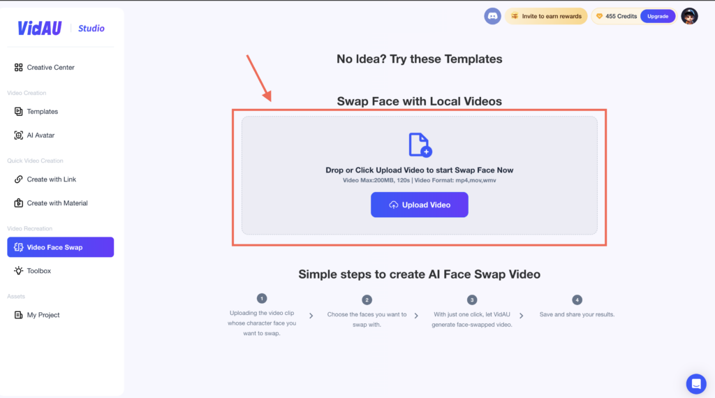 Faceswap video free online