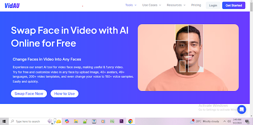 VidAU’s free online video face swap VidAU’s free online video face swap