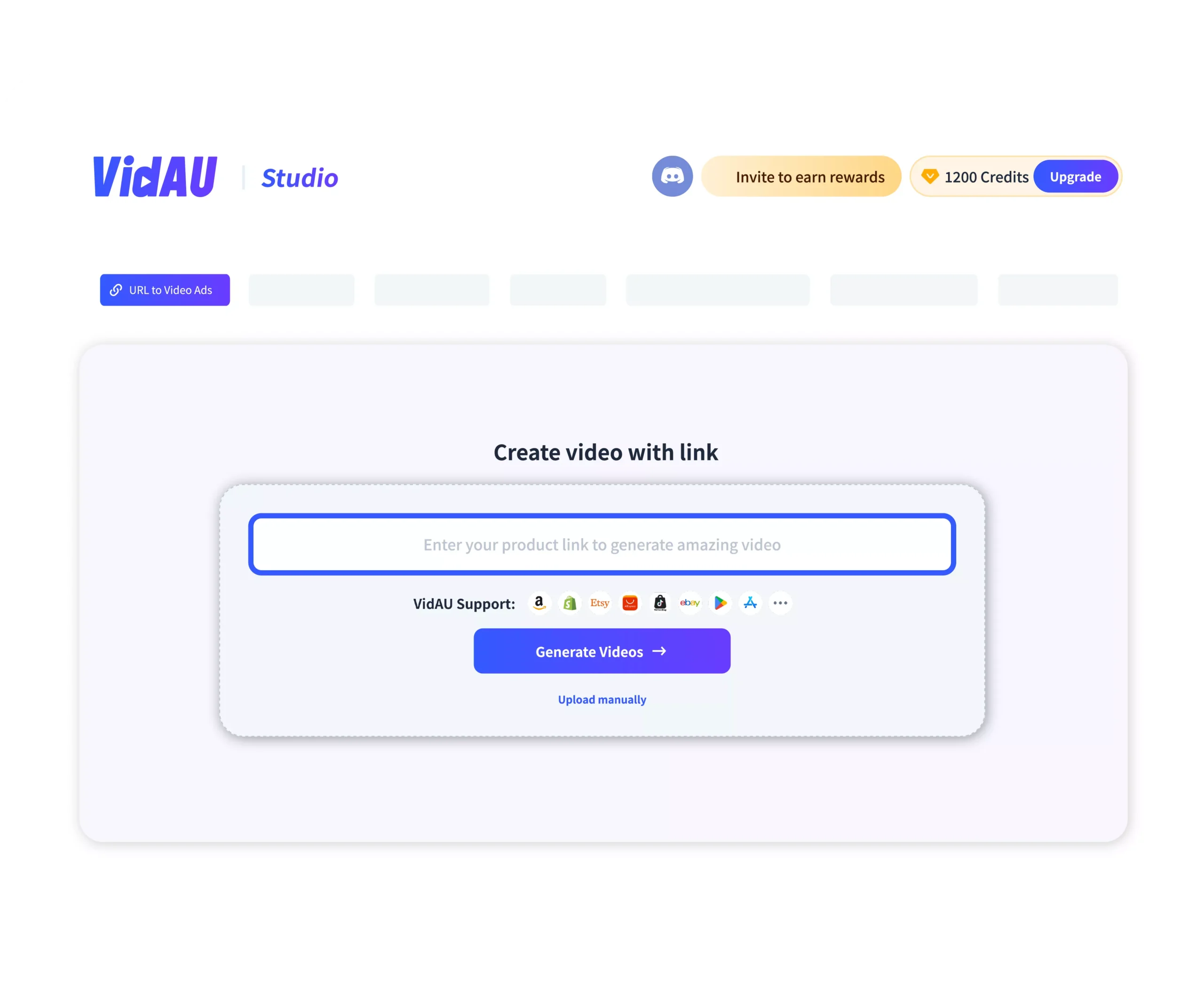 Cargar el vídeo o la URL requeridos