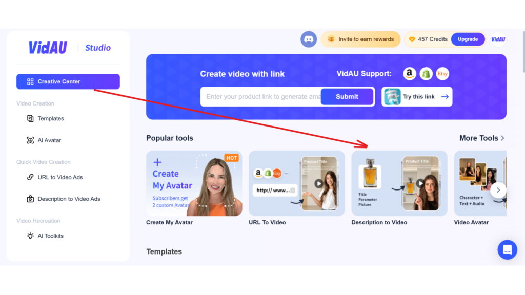 Descript AI VidAU's Competitor Descript AI