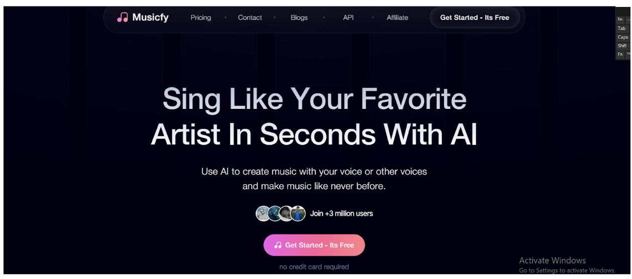 Screenshot 2024-11-08 at 124608 – VidAU.ai Musicfy training