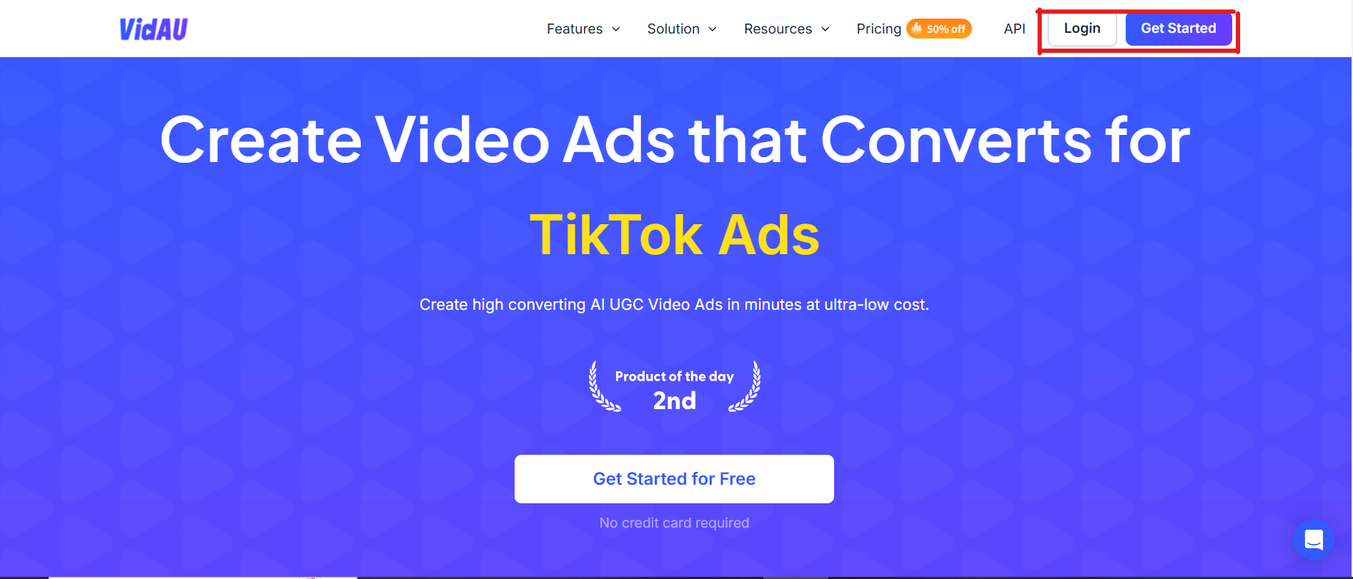 VidAU Step 1 – VidAU.ai Remove watermarks from video free