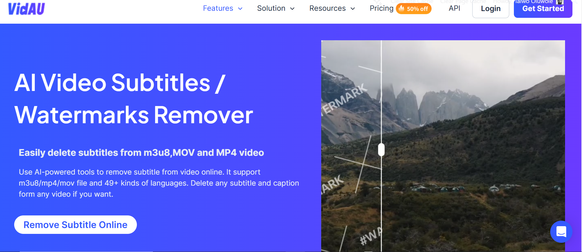 VidAU Watermark remover – VidAU.ai Remove the Watermark from Video