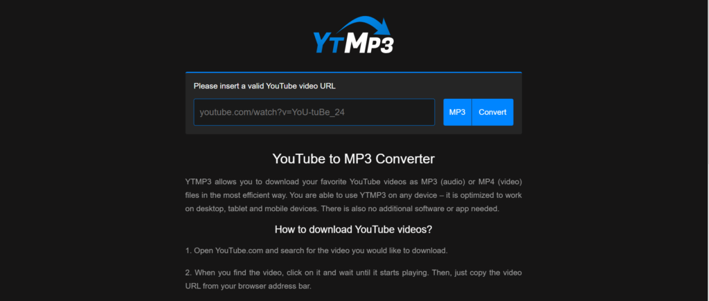 YTMP3 – VidAU.ai Save YouTube video
