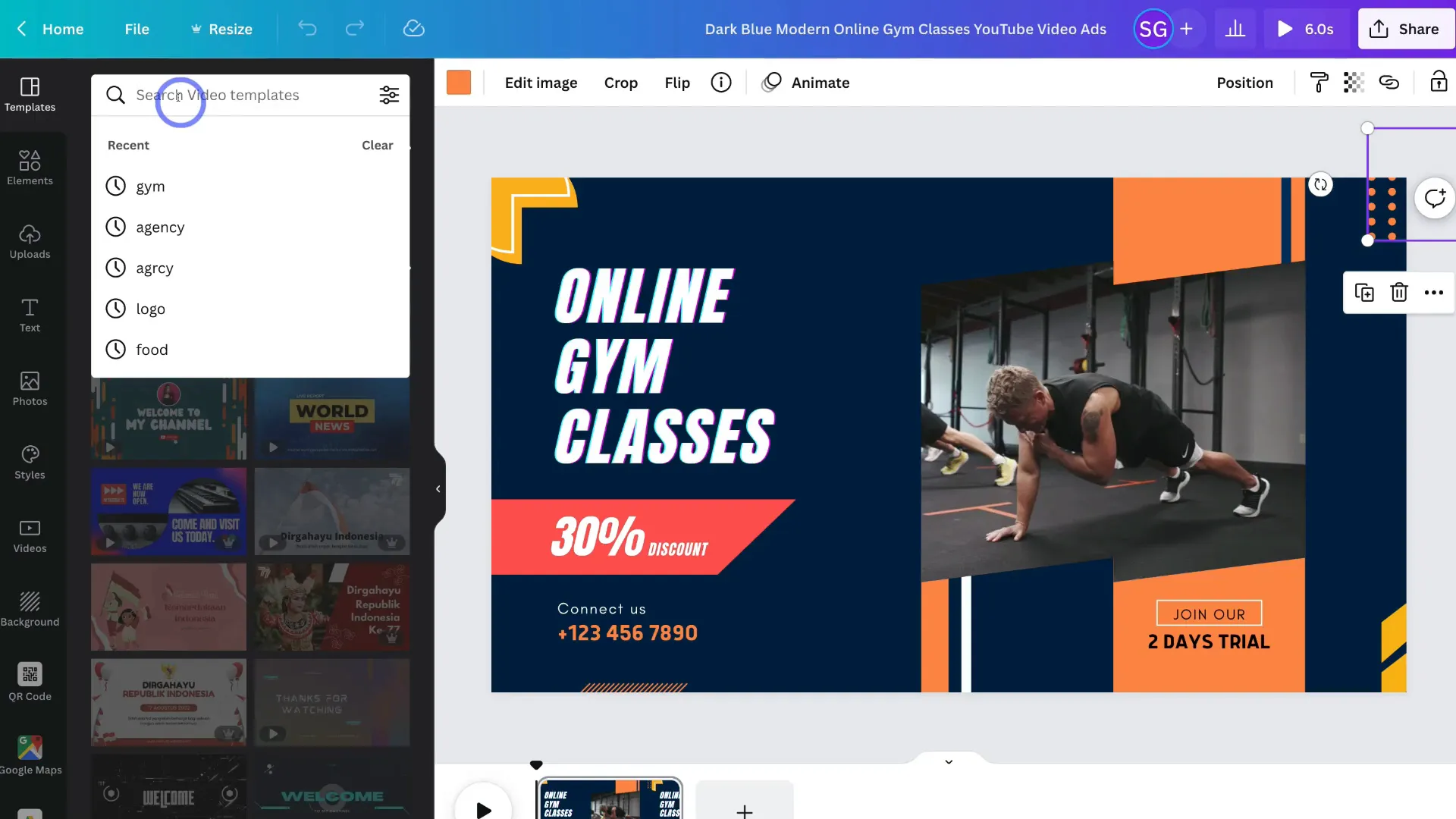 image – VidAU.ai Changing video templates in Canva