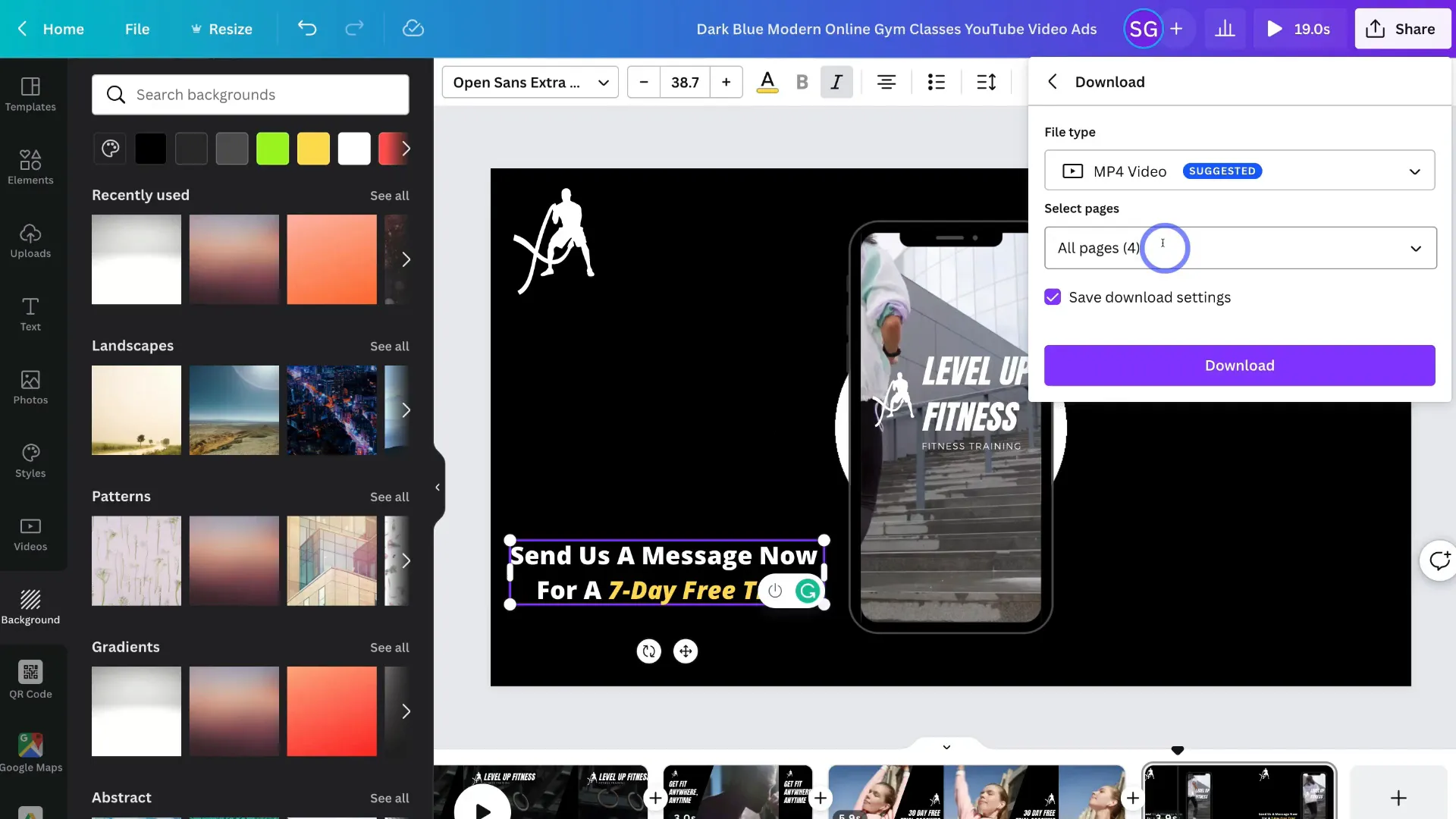 image – VidAU.ai Downloading video from Canva